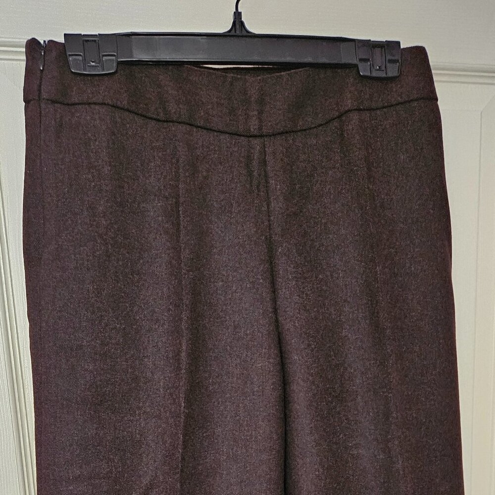Women's brown wide leg capris for winter